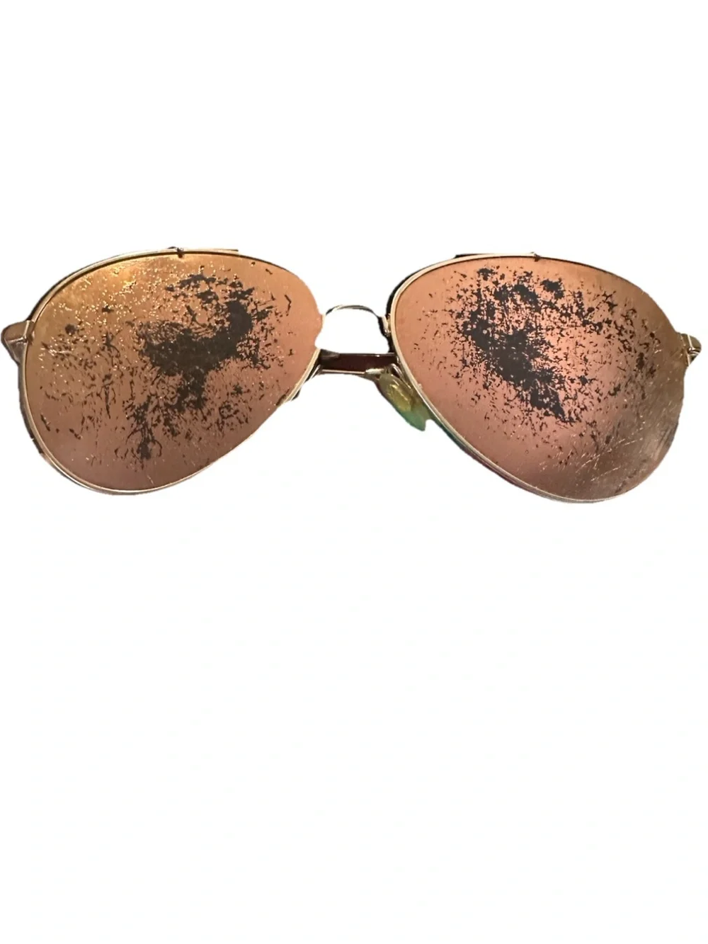 Burberry Aviator Rose Gold Sunglasses
